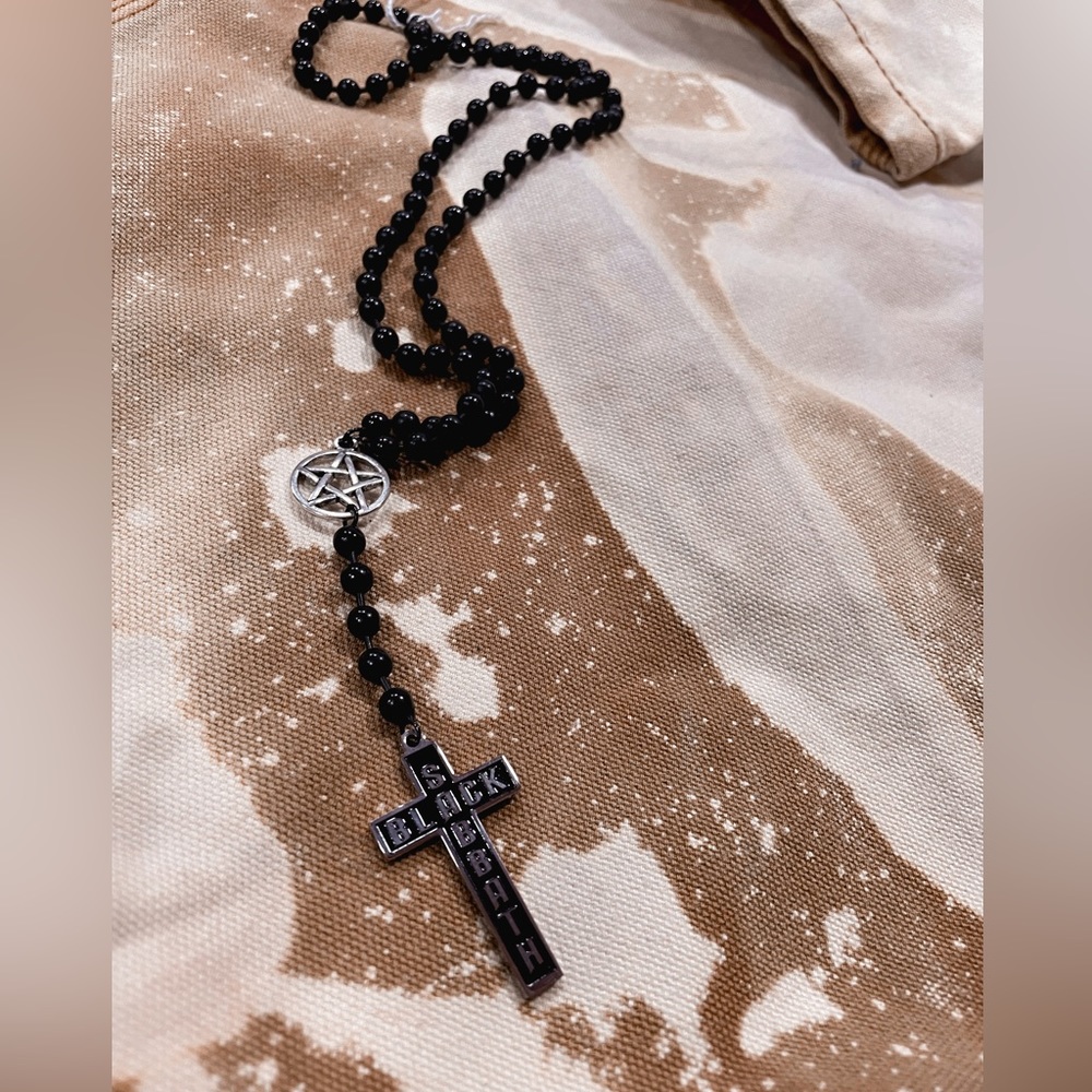 Black Sabbath Holy Cross Rosary